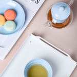 Set té para uno pastel - Celeste