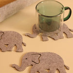 Set de 4 posavasos elefante