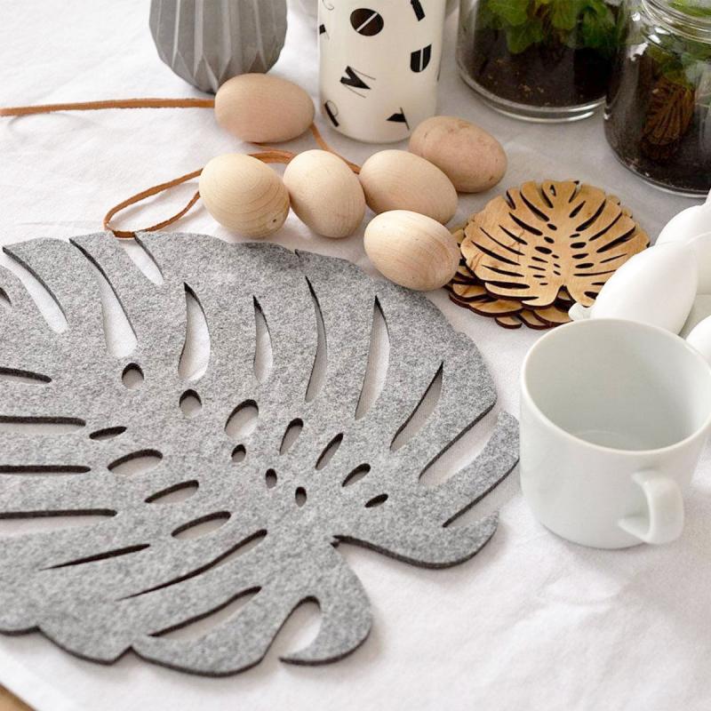 Pad monstera de fieltro