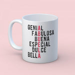 Taza crucigrama abuela