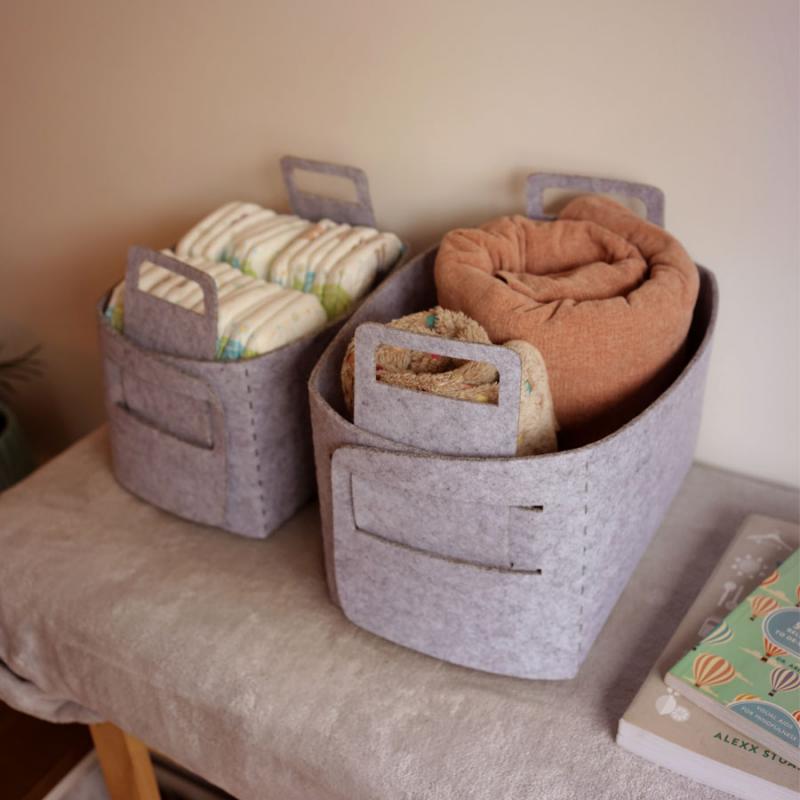 Canasto de fieltro grande