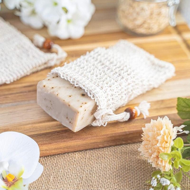 Bolsa sisal para jabón, shampoo o acondicionador en barra