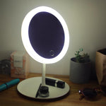 Espejo para maquillaje con 3 tipos de luz led