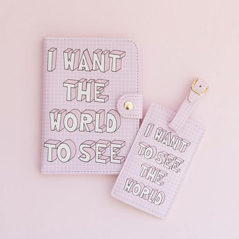 Set pasaporte + identificador de valija