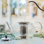 Tetera de vidrio con infusor