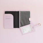 Set pasaporte + identificador de valija