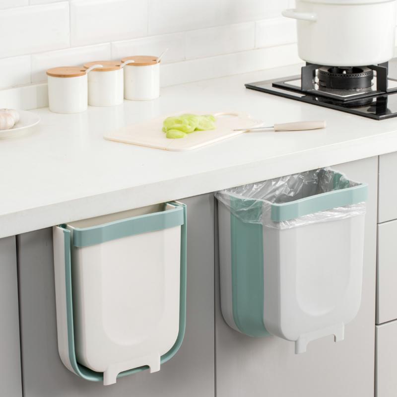Cesto de basura colgante plegable