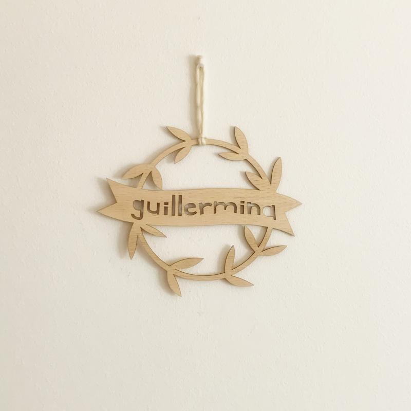 Cartel con nombre personalizado - botánico