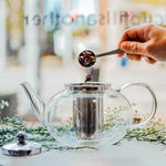 Tetera de vidrio con infusor