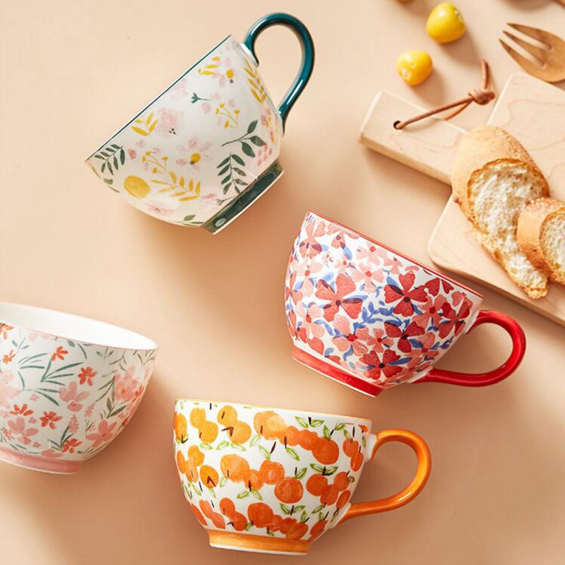 Tazón de cerámica pintado a mano - 460ml