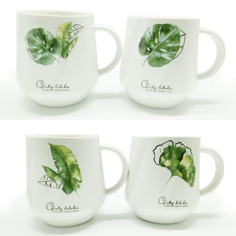 Juego de 4 tazas botanicals