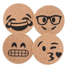 Set de 4 posavasos emoji